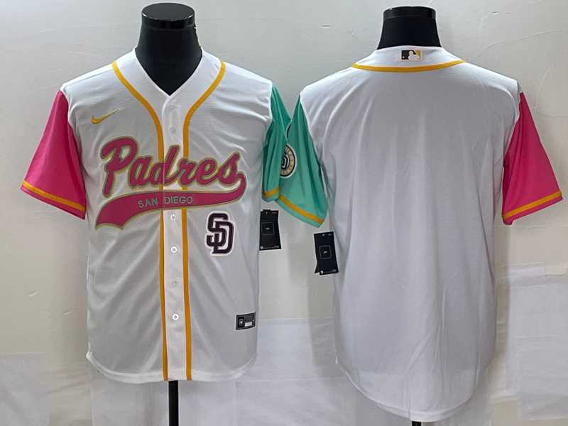 Men%27s San Diego Padres Blank White NEW 2023 City Connect Cool Base Stitched Jerseys->san francisco giants->MLB Jersey